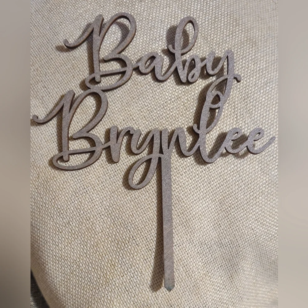 Baby Brynlee Cake Topper